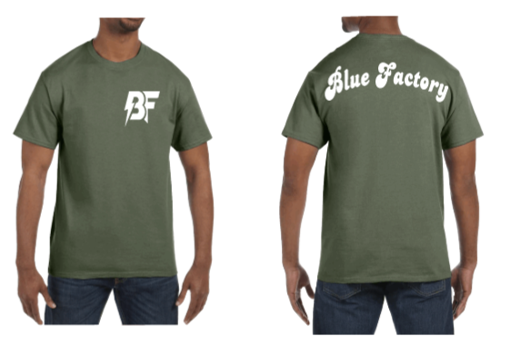 BF Big Blue Olive Green/White